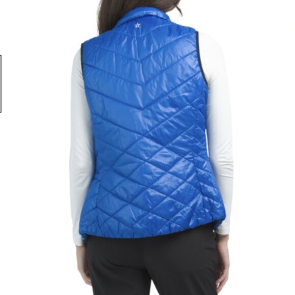 *NWT*Lohla Sport Popular Vest Riviera Blue Retail $260 Quilted  Zip, Size XS - Picture 2 of 9